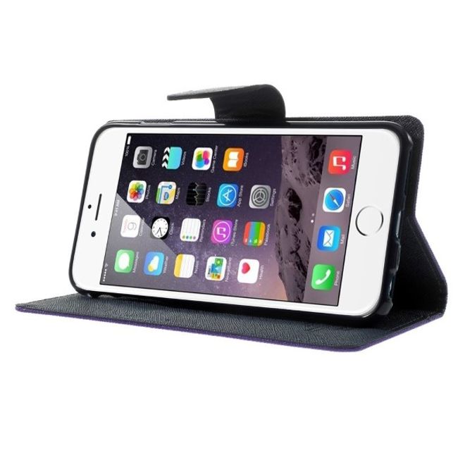 Goospery - Xiaomi Mi6 Hülle - Handy Bookcover - Fancy Diary Series - purpur/navy