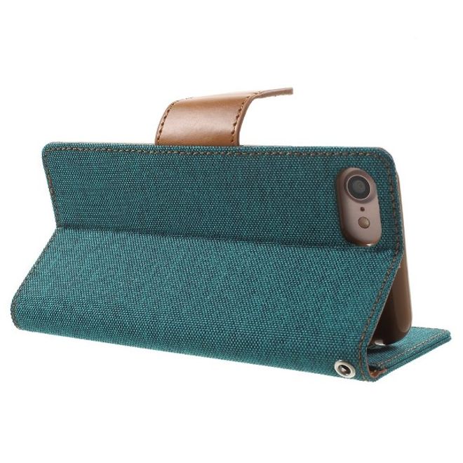 Goospery - Handyhülle für Xiaomi Mi6 - Bookcover - Canvas Diary Series - grün/camel