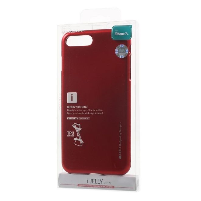 Goospery - Handy Hülle für Xiaomi Mi6 - TPU Soft Case - i Jelly Metal Series - rot