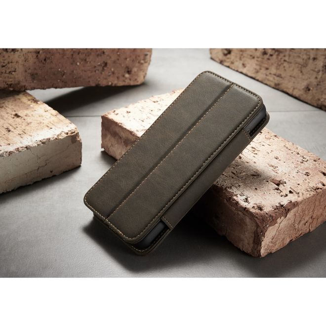 Caseme - Samsung Galaxy S8 Hülle - Case aus Leder - mit abnehmbarem Backcover - schwarz