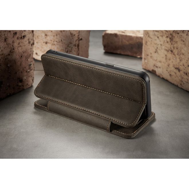 Caseme - Samsung Galaxy S8 Hülle - Case aus Leder - mit abnehmbarem Backcover - schwarz