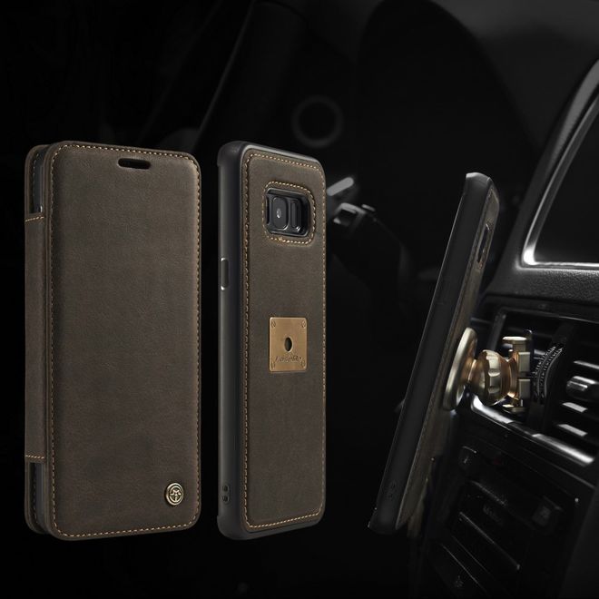 Caseme - Samsung Galaxy S8 Hülle - Case aus Leder - mit abnehmbarem Backcover - schwarz