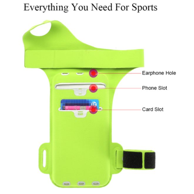 Floveme - Fitness Sportarmband für Smartphones bis 5,5 Zoll - pink