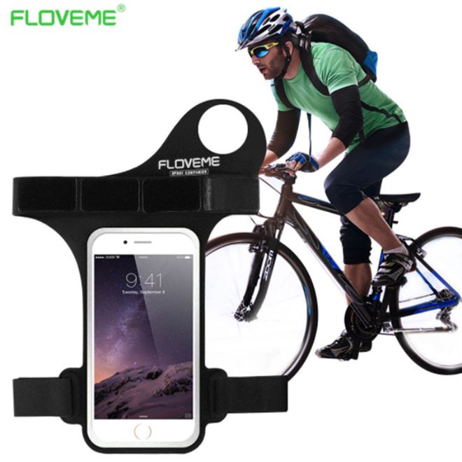 Floveme - Fitness Sportarmband für Smartphones bis 5,5 Zoll - pink