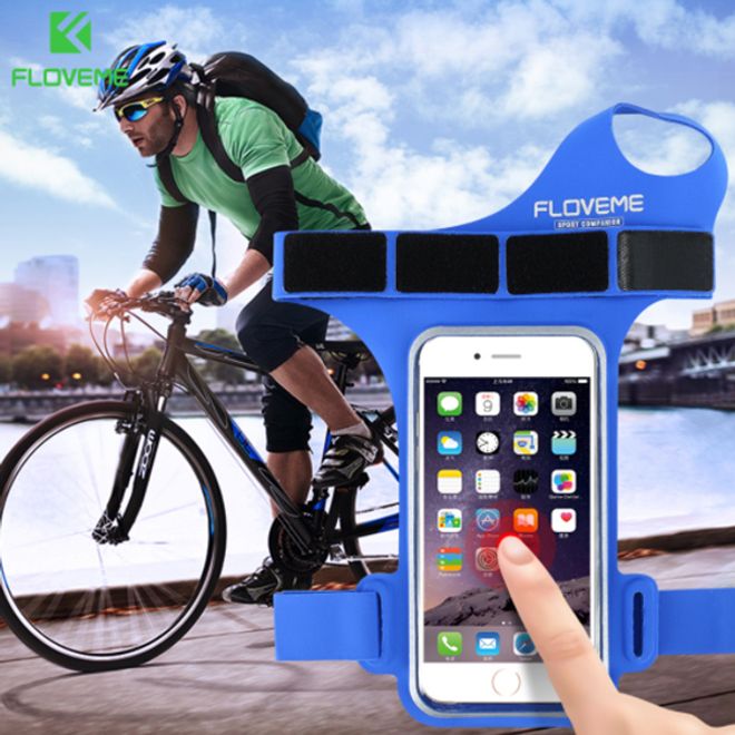 Floveme - Fitness Sportarmband für Smartphones bis 5,5 Zoll - pink