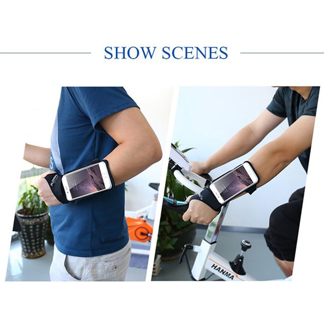 Floveme - Fitness Sportarmband für Smartphones bis 5,5 Zoll - pink