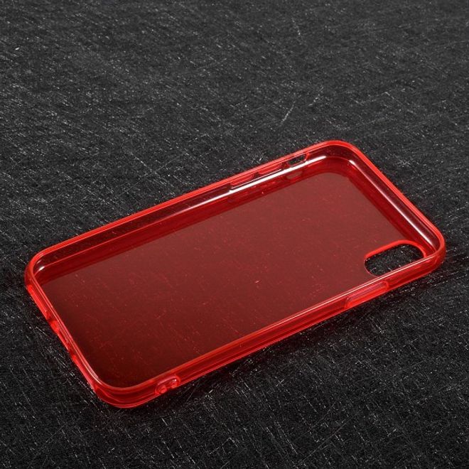 iPhone XS / X Handy Hülle - TPU Softcase - rot
