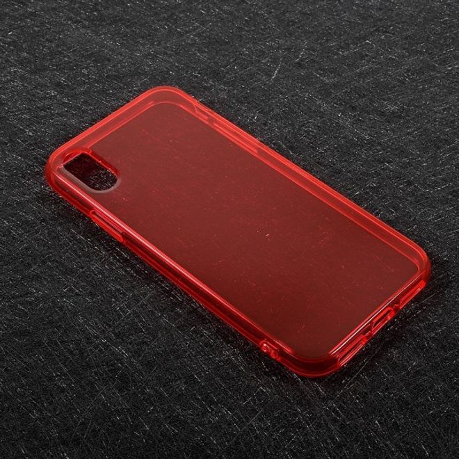 iPhone XS / X Handy Hülle - TPU Softcase - rot