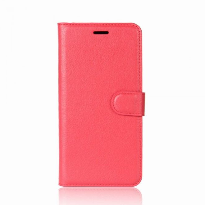 Étui pour iPhone XS/X - Étui en cuir - Fonction support - Rouge
