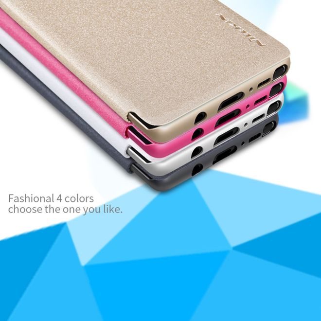 Nillkin - Samsung Galaxy Note 8 Hülle - Funkelndes Leder Case - Sparkle Series - weiss