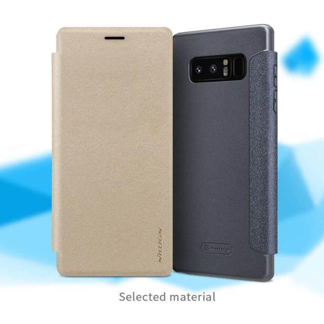 Nillkin - Samsung Galaxy Note 8 Hülle - Funkelndes Leder Case - Sparkle Series - weiss