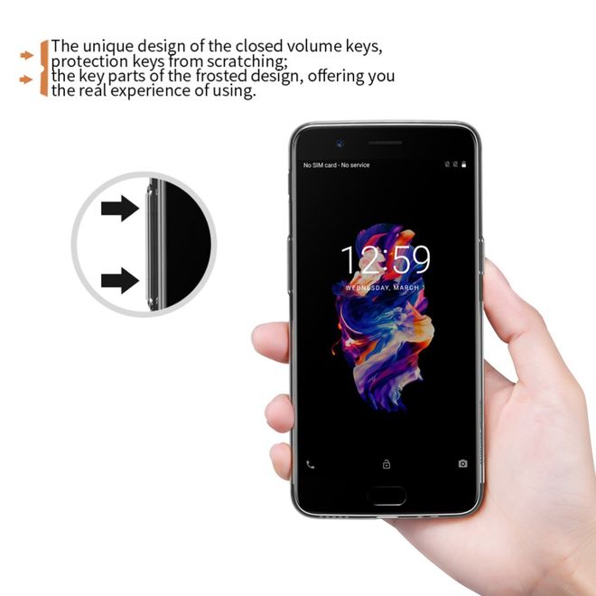 Nillkin - OnePlus 5 Hülle  - TPU Soft Case - Nature Soft Series - transparent