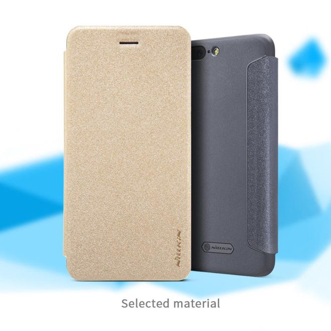 Nillkin - OnePlus 5 Hülle - Funkelndes Leder Case - Sparkle Series - weiss