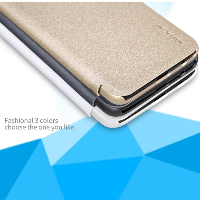 Nillkin - OnePlus 5 Hülle - Funkelndes Leder Case - Sparkle Series - weiss