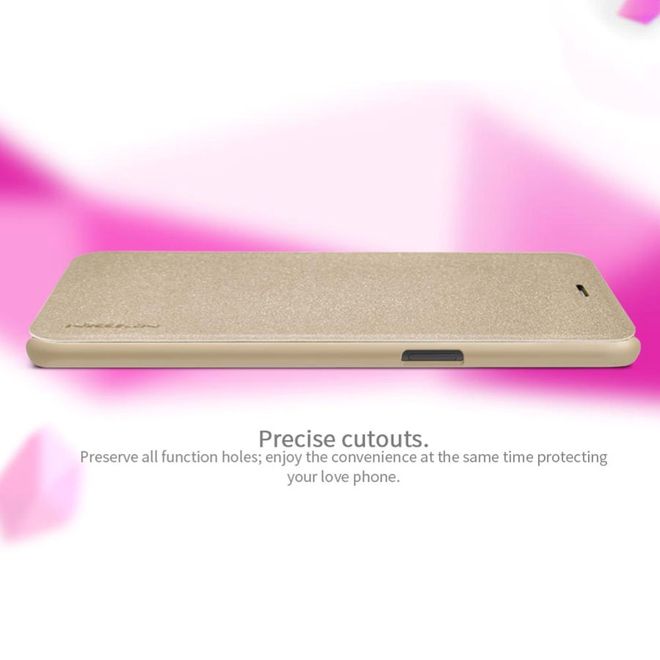 Nillkin - OnePlus 5 Hülle - Funkelndes Leder Case - Sparkle Series - weiss