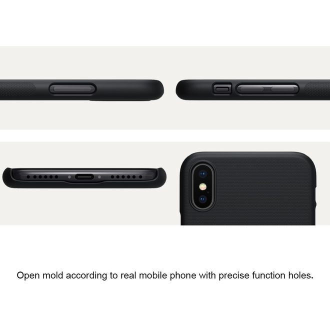 Nillkin - iPhone XS / X Hülle - Plastik Case - Super Frosted Shield Series - braun