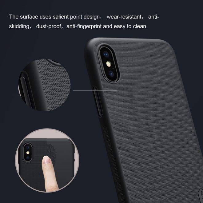 Nillkin - iPhone XS / X Hülle - Plastik Case - Super Frosted Shield Series - braun