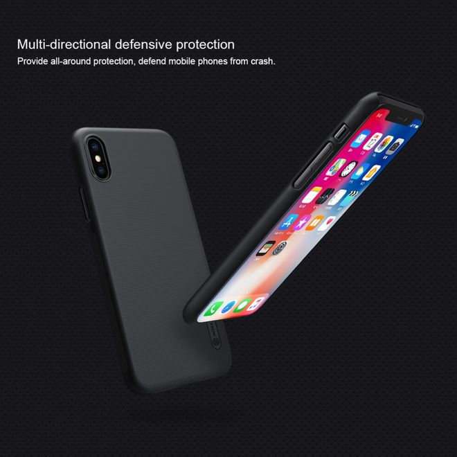 Nillkin - iPhone XS / X Hülle - Plastik Case - Super Frosted Shield Series - braun