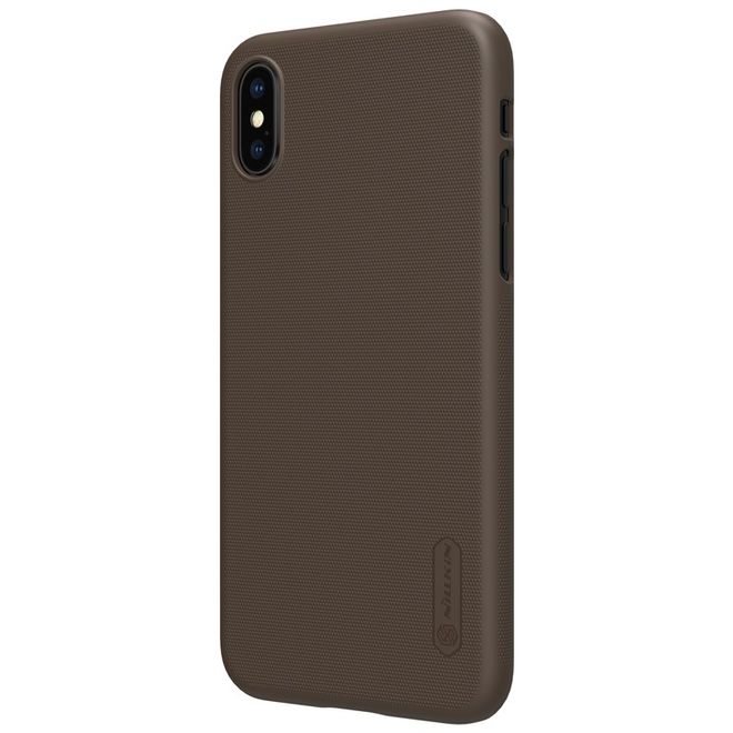 Nillkin - iPhone XS / X Hülle - Plastik Case - Super Frosted Shield Series - braun