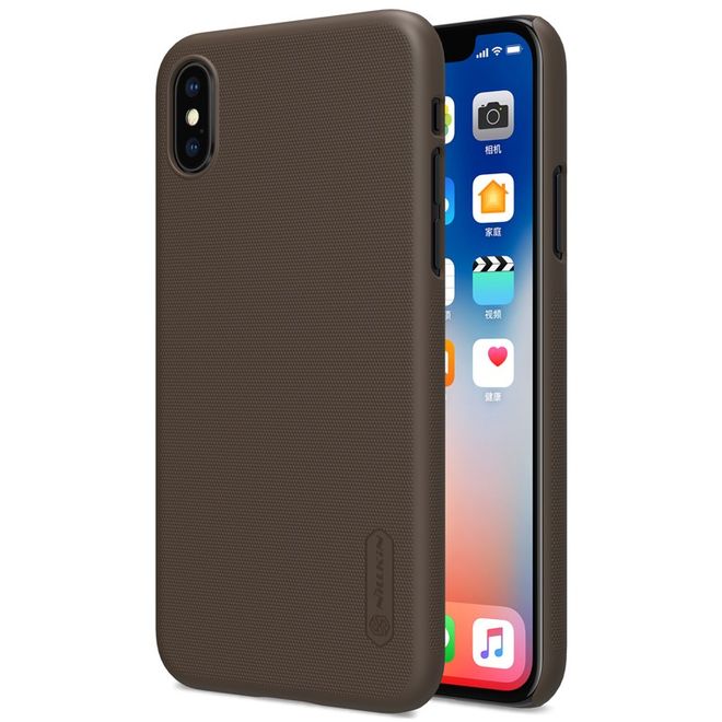 Nillkin - iPhone XS / X Hülle - Plastik Case - Super Frosted Shield Series - braun