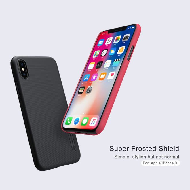 Nillkin - iPhone XS / X Hülle - Plastik Case - Super Frosted Shield Series - braun