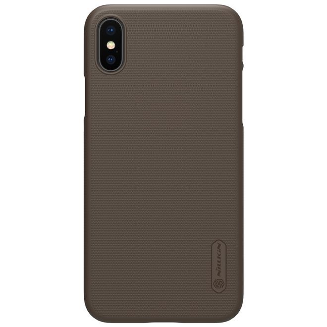 Nillkin - iPhone XS / X Hülle - Plastik Case - Super Frosted Shield Series - braun