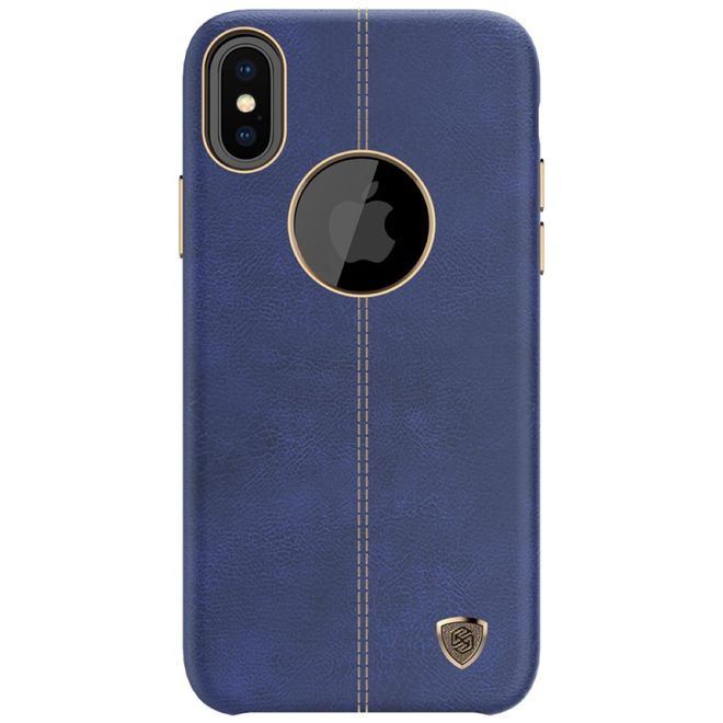 Nillkin - iPhone X Handy Hülle - Case aus Leder/Plastik - Englon Series - blau
