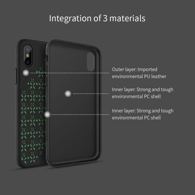 Nillkin - iPhone XS / X Handy Hülle - Cover aus Plastik - Star Series - schwarz