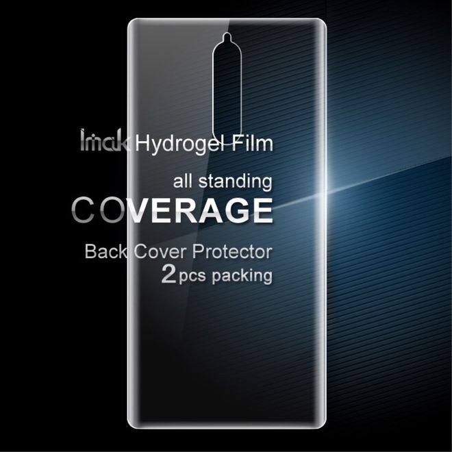 Imak - Nokia 8 Rückseiten Schutzfolie aus sanftem Hydrogel - 2 Stück