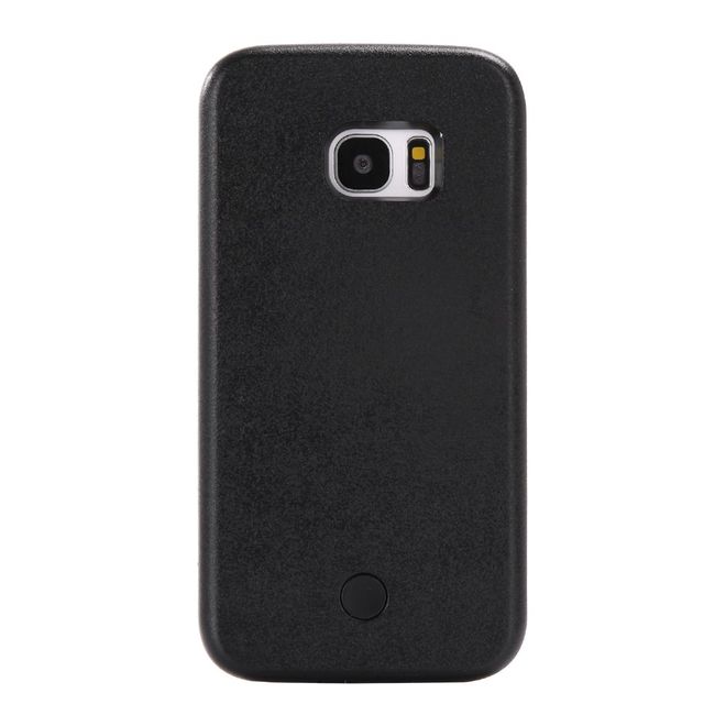 Lumee - Samsung Galaxy S8 Plus Handy Hülle - Case aus Plastik - mit integriertem LED Selfie Licht - schwarz