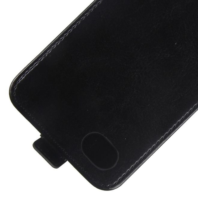 LG Q6 / Q6 Plus Handy Case - Hülle aus Leder - vertikal - mit Visitenkartenfach - schwarz