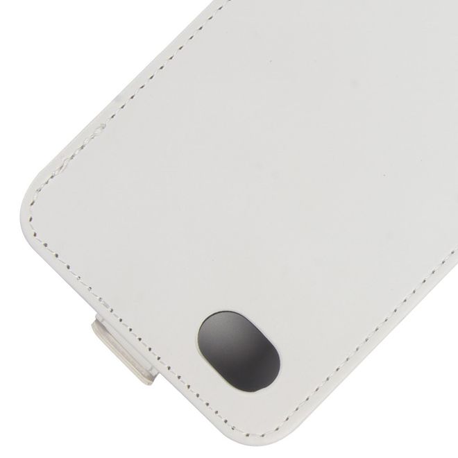 LG Q6 / Q6 Plus Handy Case - Hülle aus Leder - vertikal - mit Visitenkartenfach - weiss