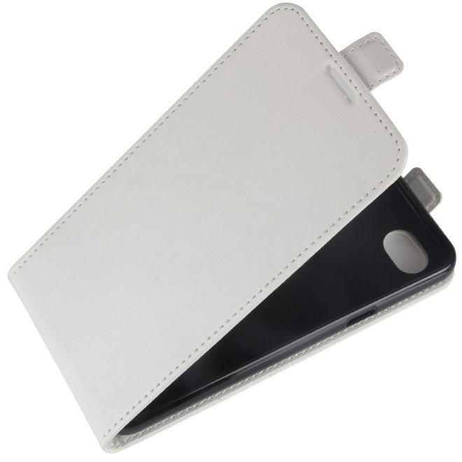 LG Q6 / Q6 Plus Handy Case - Hülle aus Leder - vertikal - mit Visitenkartenfach - weiss