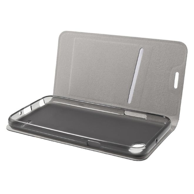 LG Q6 / Q6 Plus Handy Case - Hülle aus Leder - mit eingenähtem Stahlblatt - blau