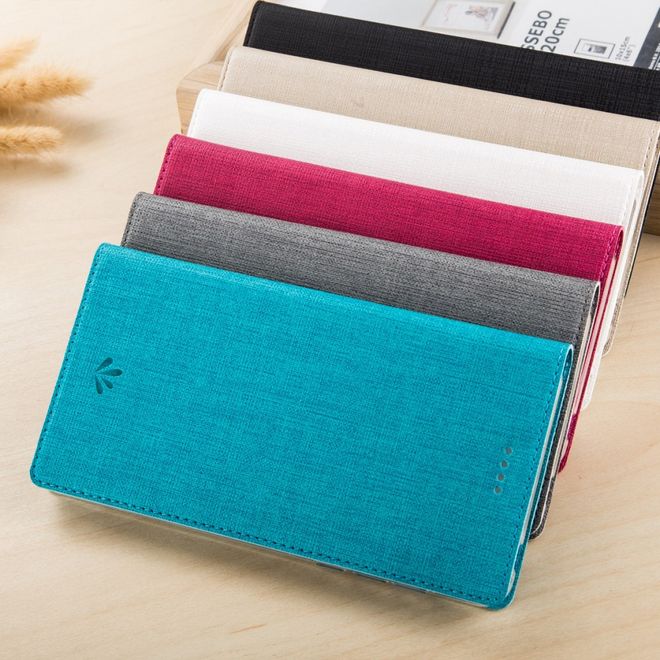 Vili Dmx - Nokia 5 Hülle - Case aus Leder - mit Standfunktion - weiss