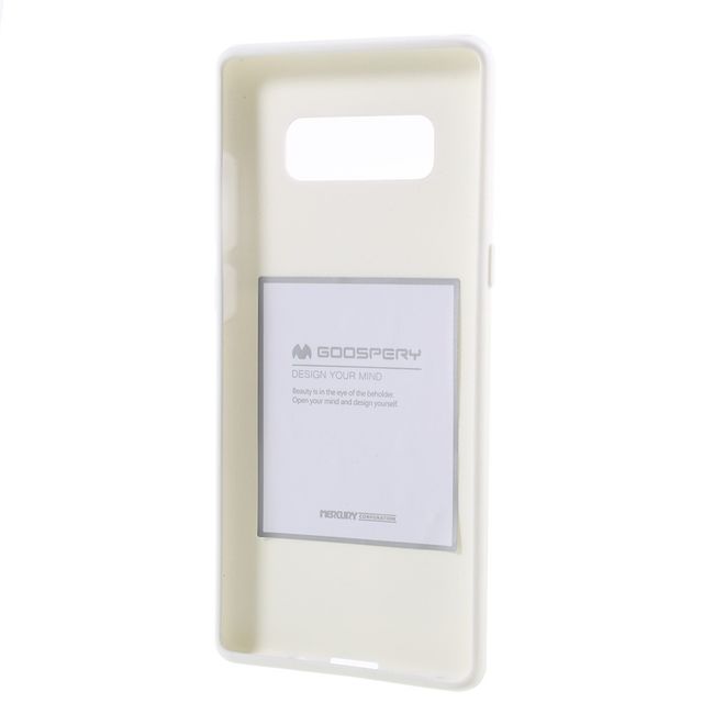 Goospery - Samsung Galaxy Note 8 Handy Cover - TPU Soft Case - SF Jelly Series - weiss