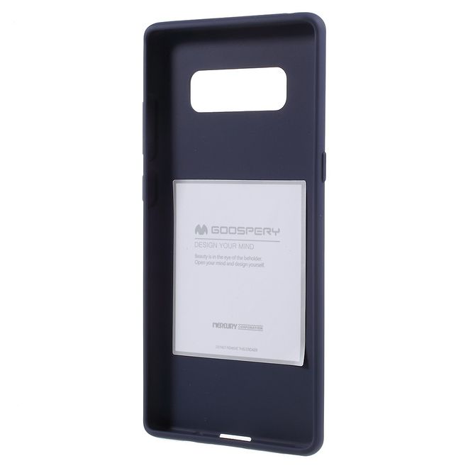 Goospery - Samsung Galaxy Note 8 Handy Cover - TPU Soft Case - SF Jelly Series - midnight blue
