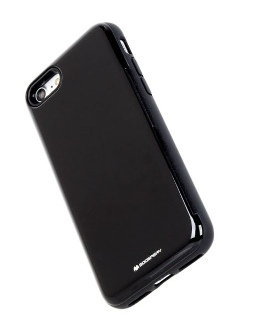 Goospery - LG Q6 / Q6 Plus Case - Hülle aus Plastik - Happy Bumper Series - schwarz