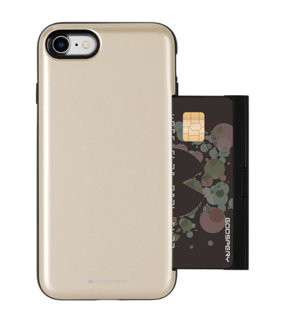 Goospery - LG Q6 / Q6 Plus Case - Hülle aus Plastik - Happy Bumper Series - gold