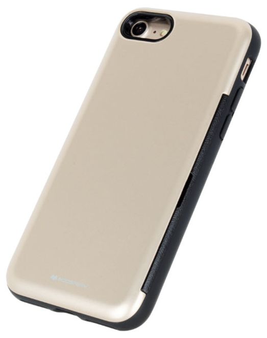 Goospery - LG Q6 / Q6 Plus Case - Hülle aus Plastik - Happy Bumper Series - gold