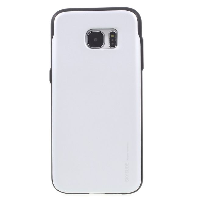 Goospery - Samsung Galaxy Note 8 Handyhülle - Case aus Plastik - Sky Slide Bumper - silber/schwarz