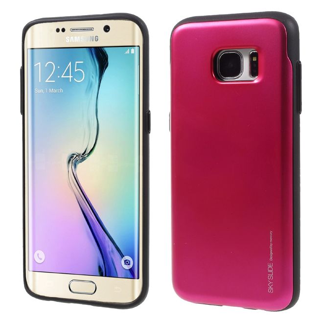 Goospery - Samsung Galaxy Note 8 Handyhülle - Case aus Plastik - Sky Slide Bumper - rosa/schwarz