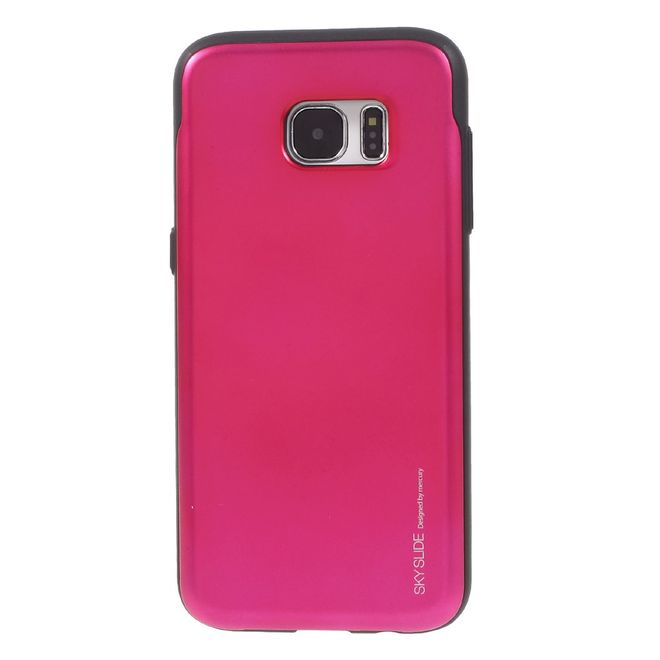 Goospery - Samsung Galaxy Note 8 Handyhülle - Case aus Plastik - Sky Slide Bumper - rosa/schwarz