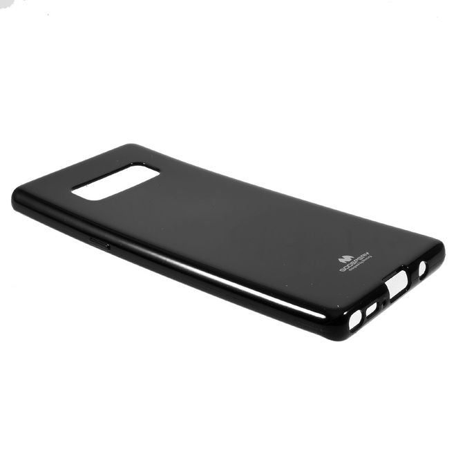 Goospery - Hülle für Samsung Galaxy Note 8 - TPU Soft Case - Pearl Jelly Series - schwarz