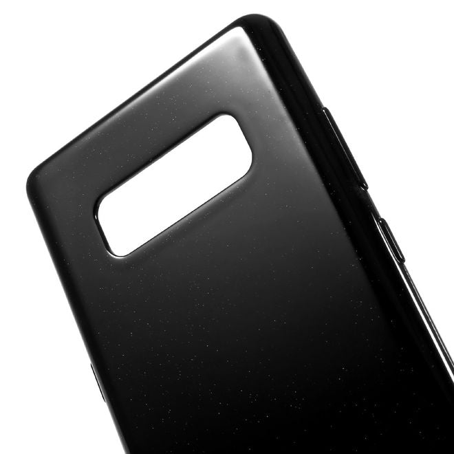 Goospery - Hülle für Samsung Galaxy Note 8 - TPU Soft Case - Pearl Jelly Series - schwarz