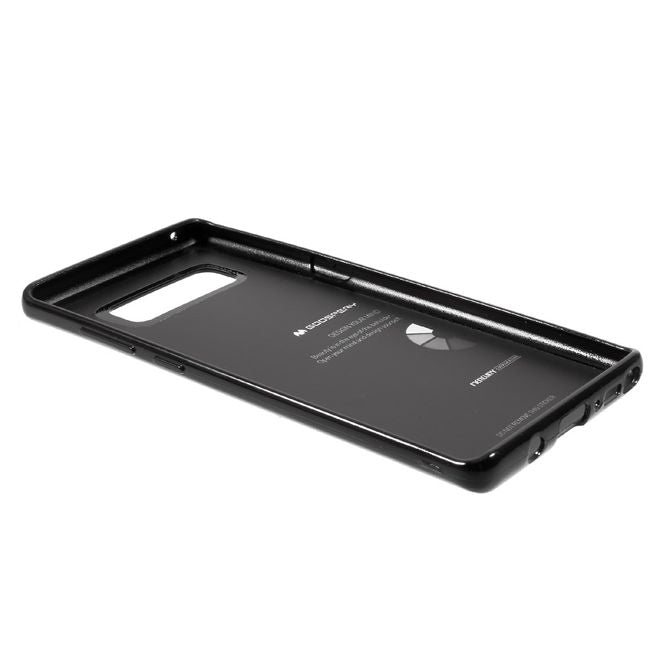 Goospery - Hülle für Samsung Galaxy Note 8 - TPU Soft Case - Pearl Jelly Series - schwarz