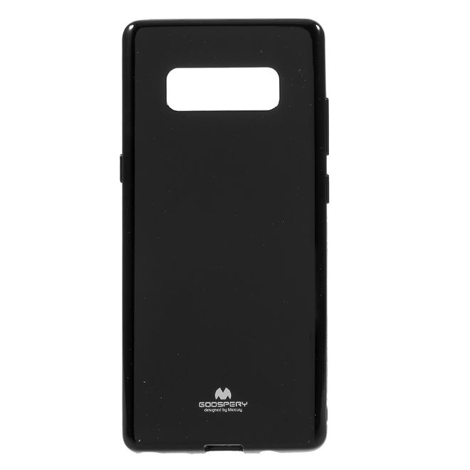 Goospery - Hülle für Samsung Galaxy Note 8 - TPU Soft Case - Pearl Jelly Series - schwarz
