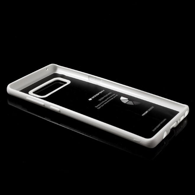 Goospery - Hülle für Samsung Galaxy Note 8 - TPU Soft Case - Pearl Jelly Series - weiss