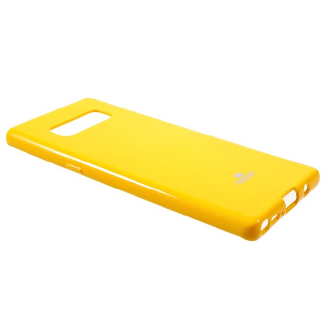 Goospery - Hülle für Samsung Galaxy Note 8 - TPU Soft Case - Pearl Jelly Series - gelb