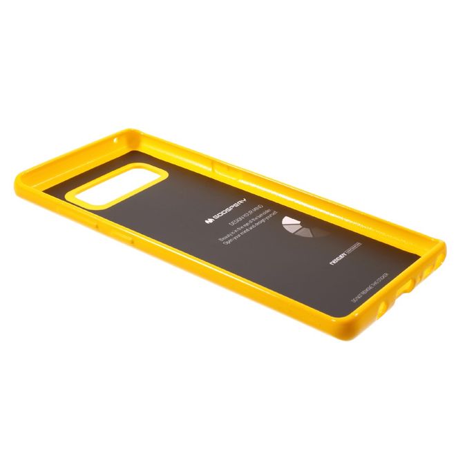 Goospery - Hülle für Samsung Galaxy Note 8 - TPU Soft Case - Pearl Jelly Series - gelb